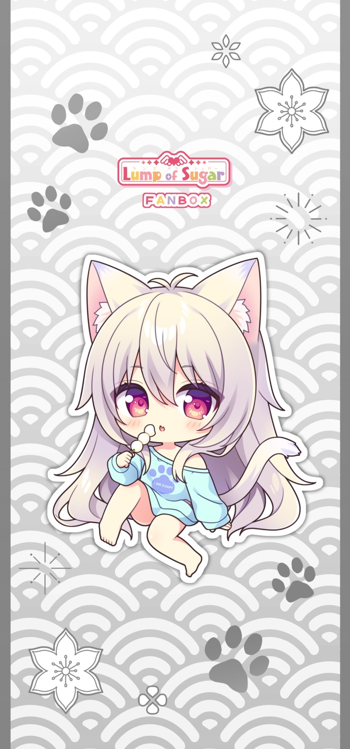 ai_(wakaba-iro_no_quartet), animal_ears, chibi, lump_of_sugar, moekibara_fumitake, nekomimi, tail, wakaba-iro_no_quartet