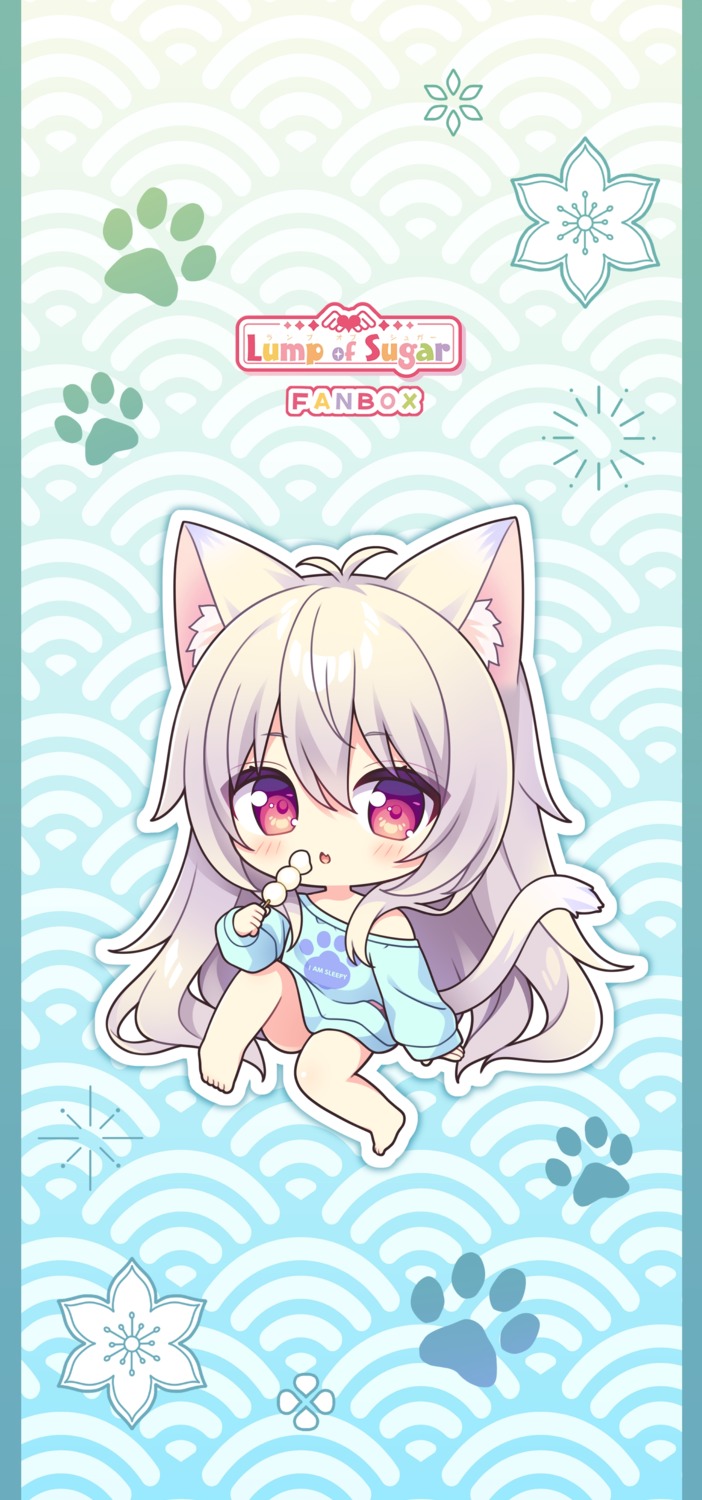 ai_(wakaba-iro_no_quartet), animal_ears, chibi, lump_of_sugar, moekibara_fumitake, nekomimi, tail, wakaba-iro_no_quartet
