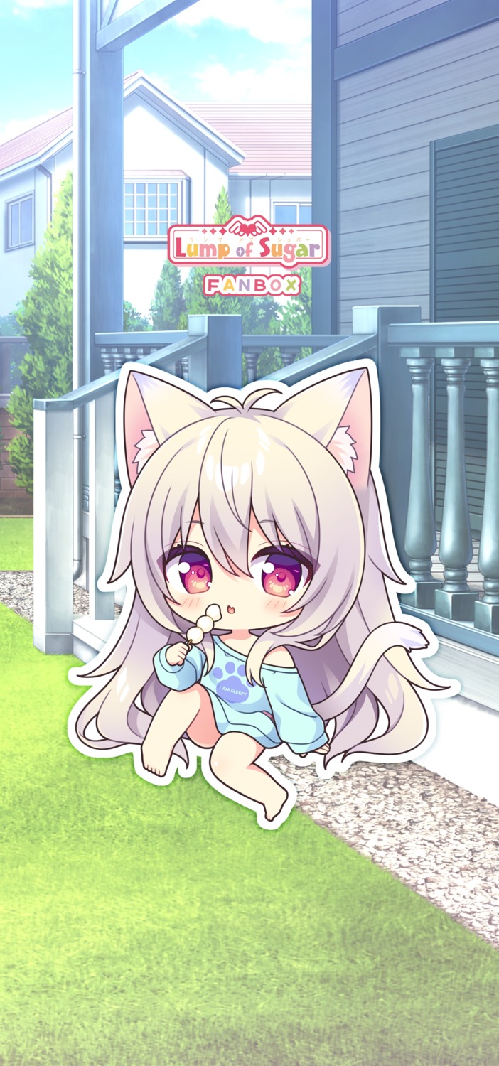 ai_(wakaba-iro_no_quartet), animal_ears, chibi, lump_of_sugar, moekibara_fumitake, nekomimi, tail, wakaba-iro_no_quartet