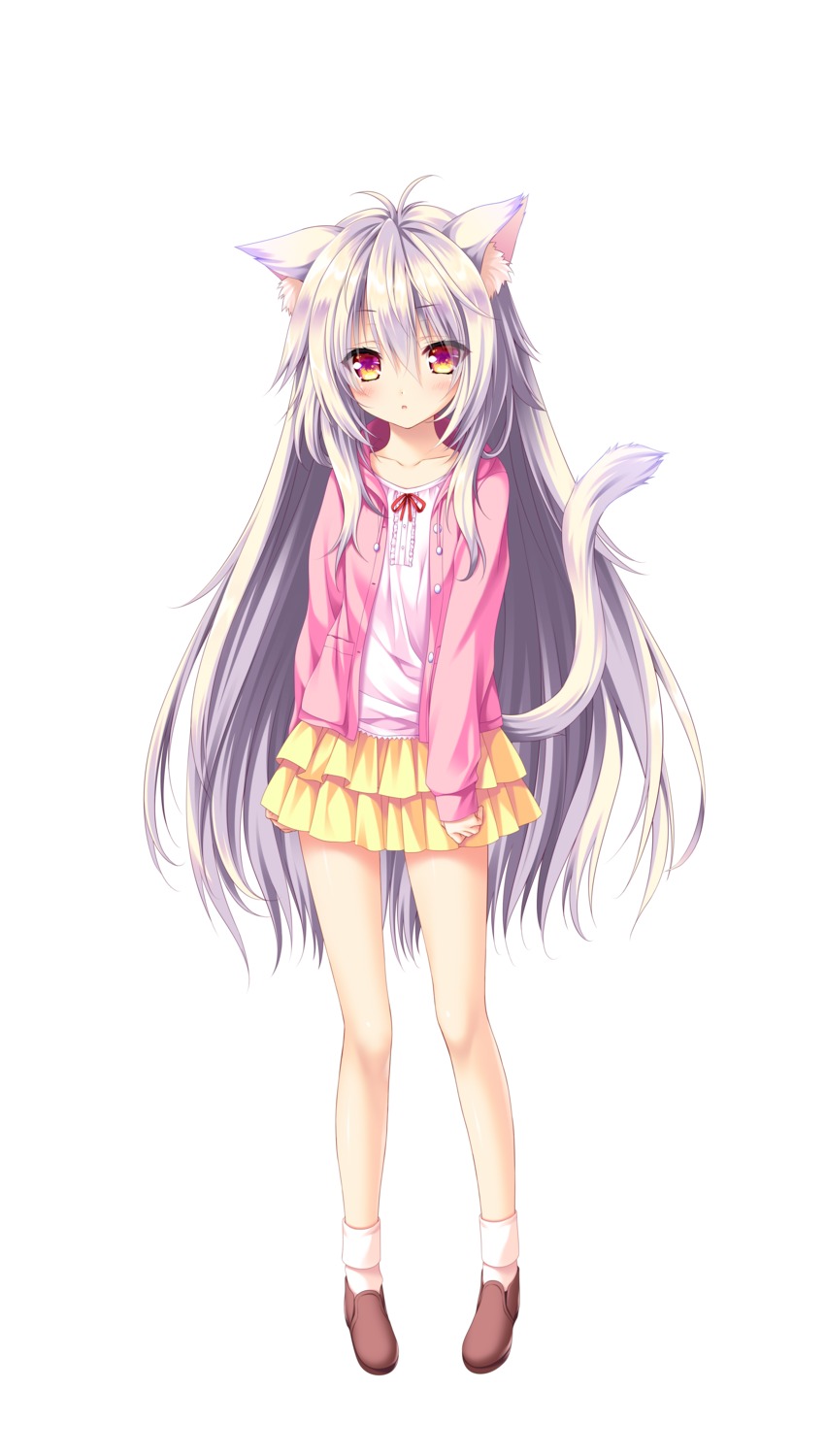 ai_(wakaba-iro_no_quartet), animal_ears, lump_of_sugar, moekibara_fumitake, nekomimi, tail, wakaba-iro_no_quartet