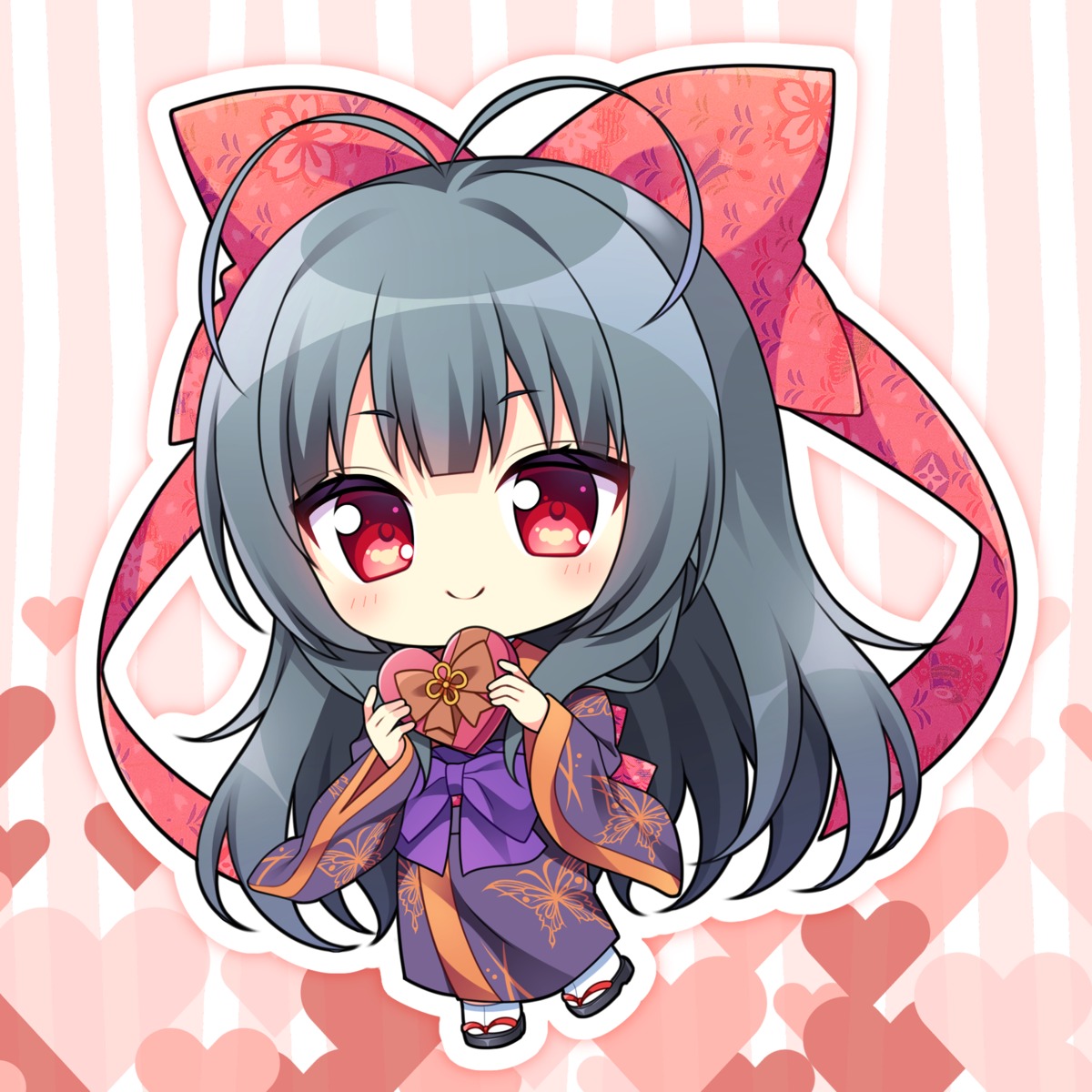 chibi, kimono, lump_of_sugar, moekibara_fumitake, nue, tayutama, tayutama_2, valentine