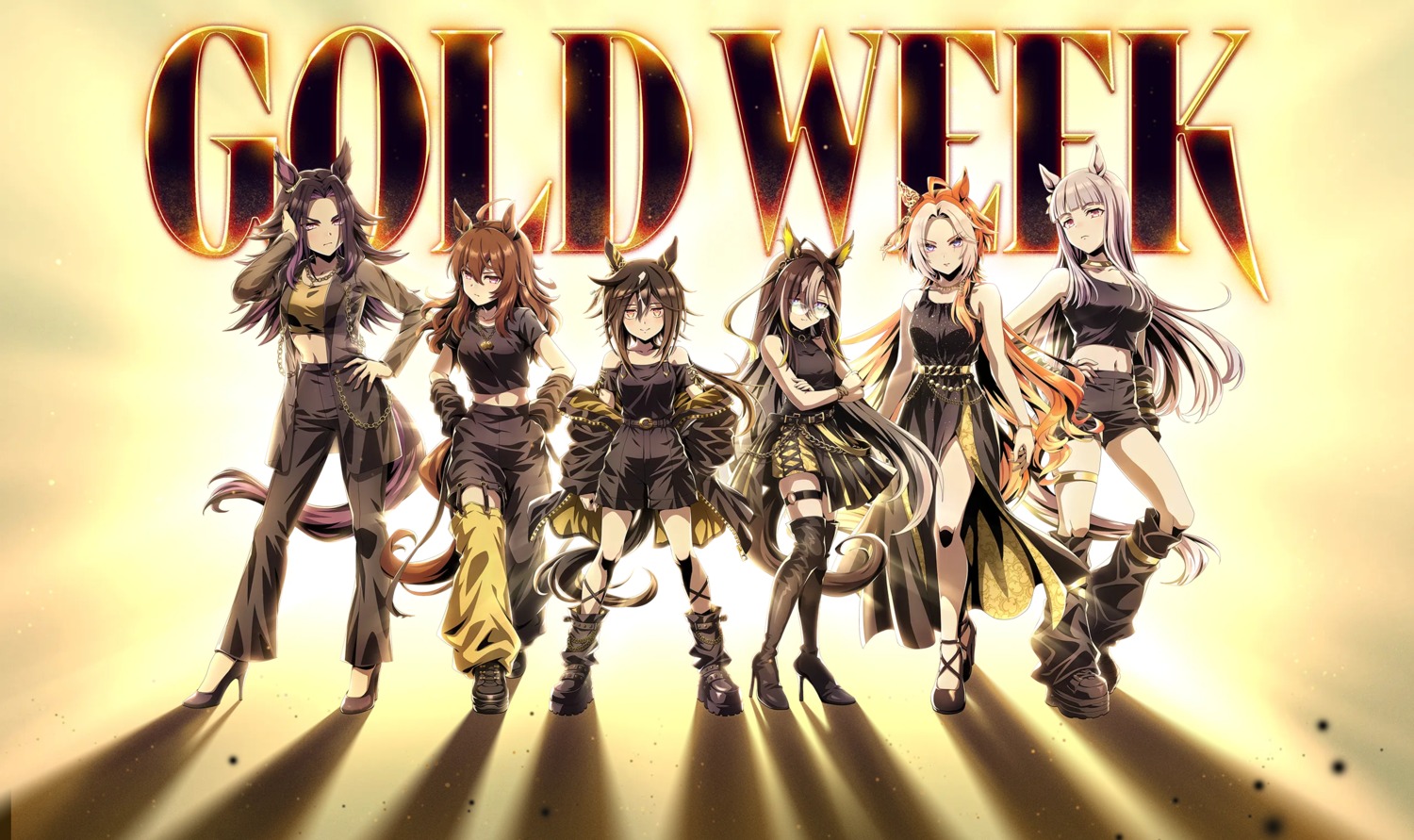animal_ears, dream_journey_(umamusume), dress, fenomeno_(umamusume), garter, gold_ship_(umamusume), heels, megane, nakayama_festa_(umamusume), orfevre_(umamusume), see_through, stay_gold_(umamusume), tagme, tail, thighhighs, uma_musume_pretty_derby