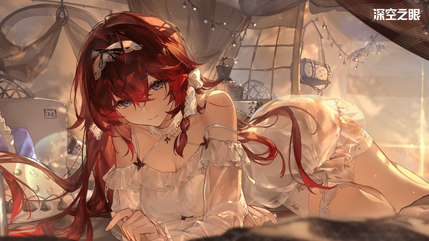 aether_gazer, dress, garter, no_bra, see_through, tagme, verthandi, wallpaper