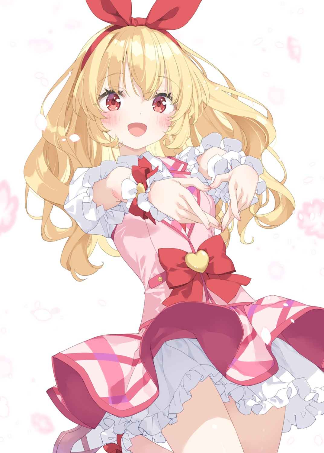 aikatsu!, hoshimiya_ichigo, kani_biimu, skirt_lift, uniform