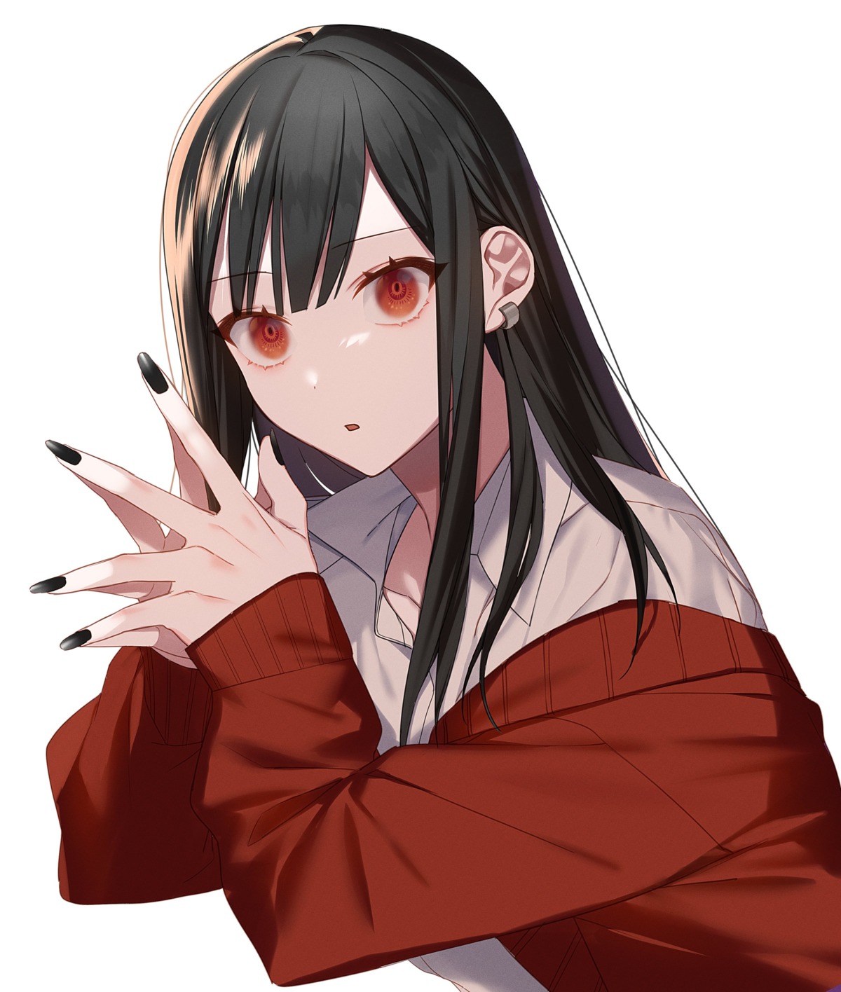 chihara_mai, jirai_nan_desu_ka?_chihara-san, ryon_(ryonhei), seifuku, sweater