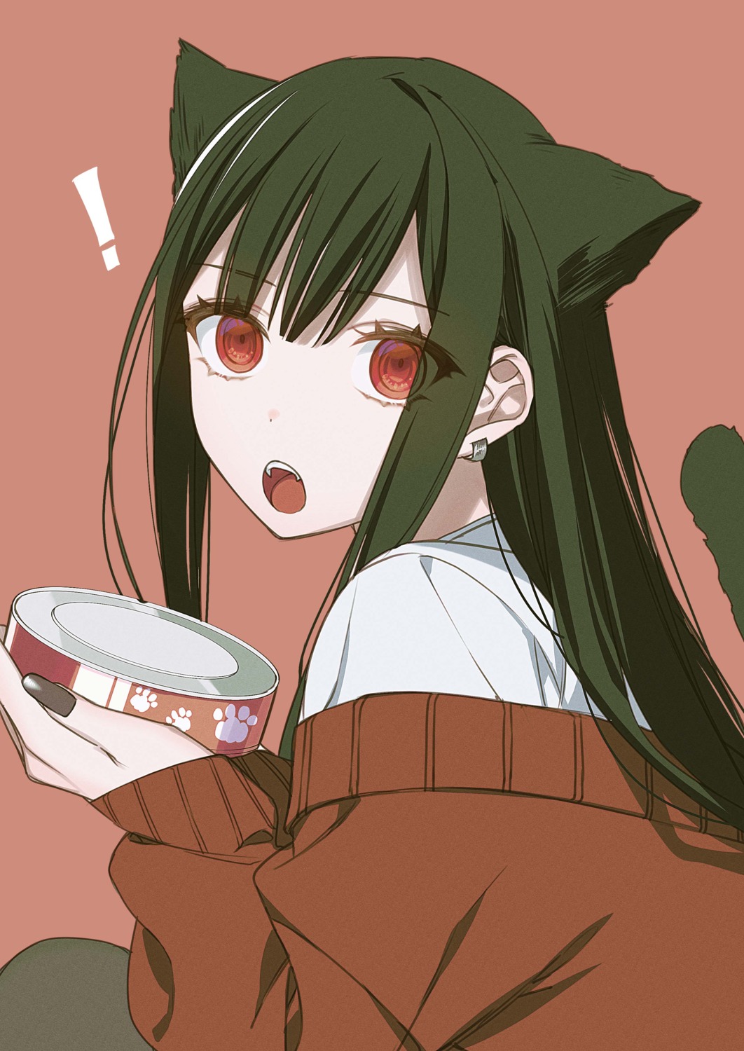 animal_ears, chihara_mai, jirai_nan_desu_ka?_chihara-san, nekomimi, ryon_(ryonhei), seifuku, sweater, tail