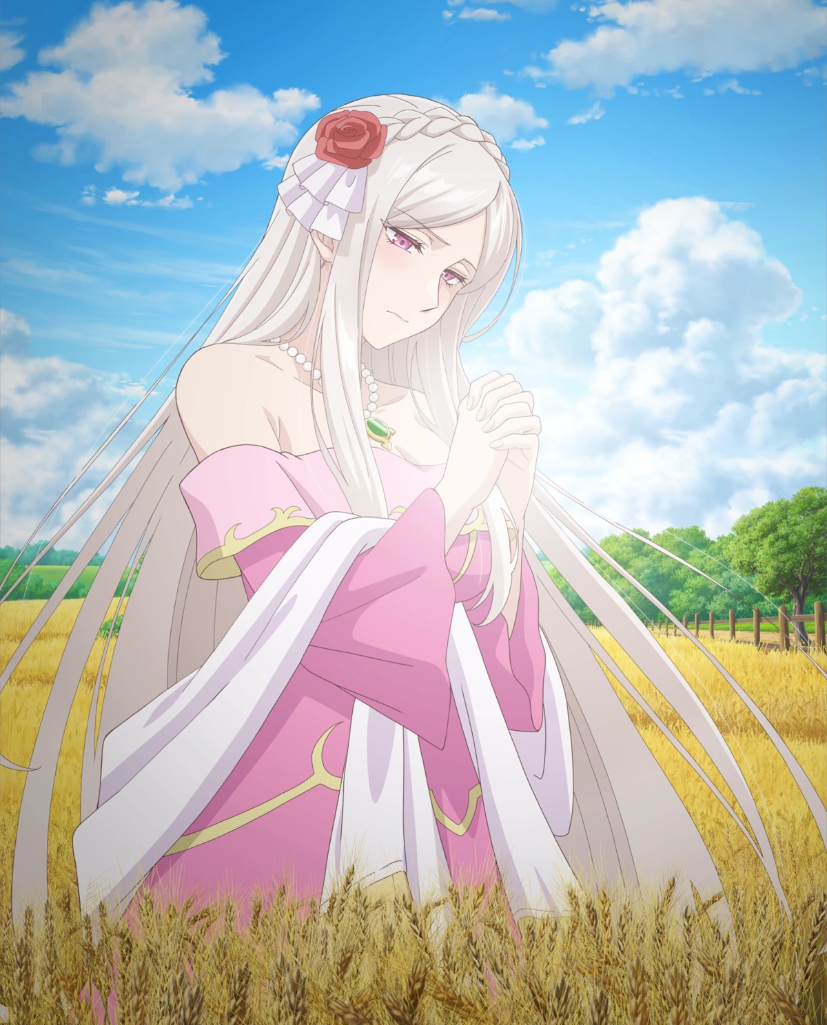 dress, flora_sanchez, mujikaku_seijo_wa_kyou_mo_muishiki_ni_chikara_wo_tare_nagasu, no_bra, tagme