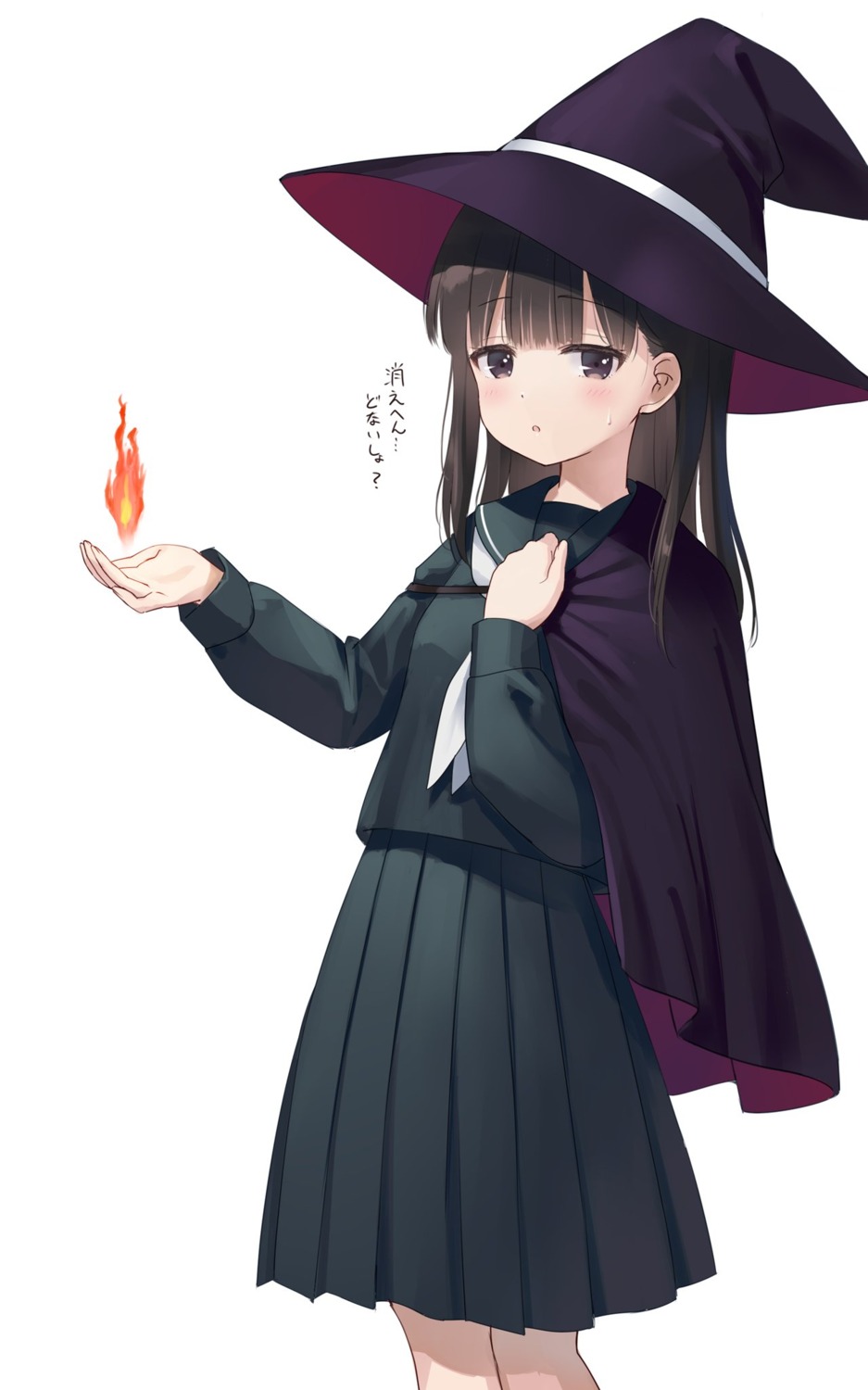 na-ga, seifuku, witch