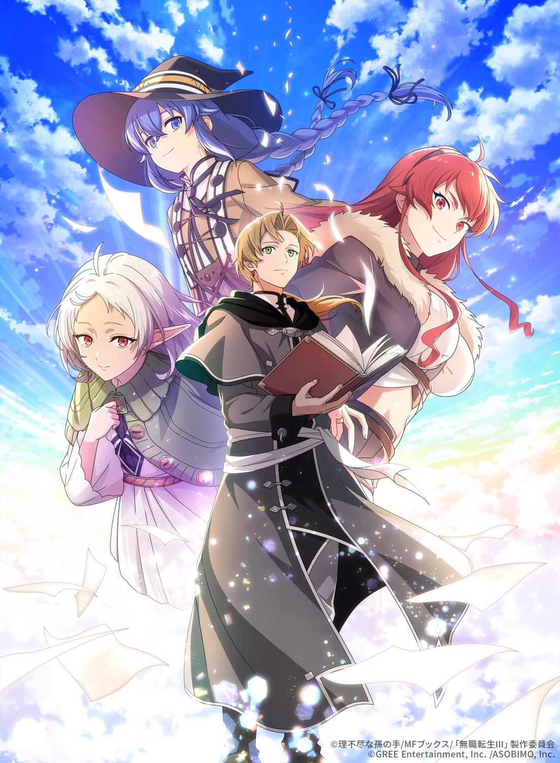 elf, eris_boreas_greyrat, mushoku_tensei, pointy_ears, roxy_migurdia, rudeus_greyrat, sylphiette, tagme