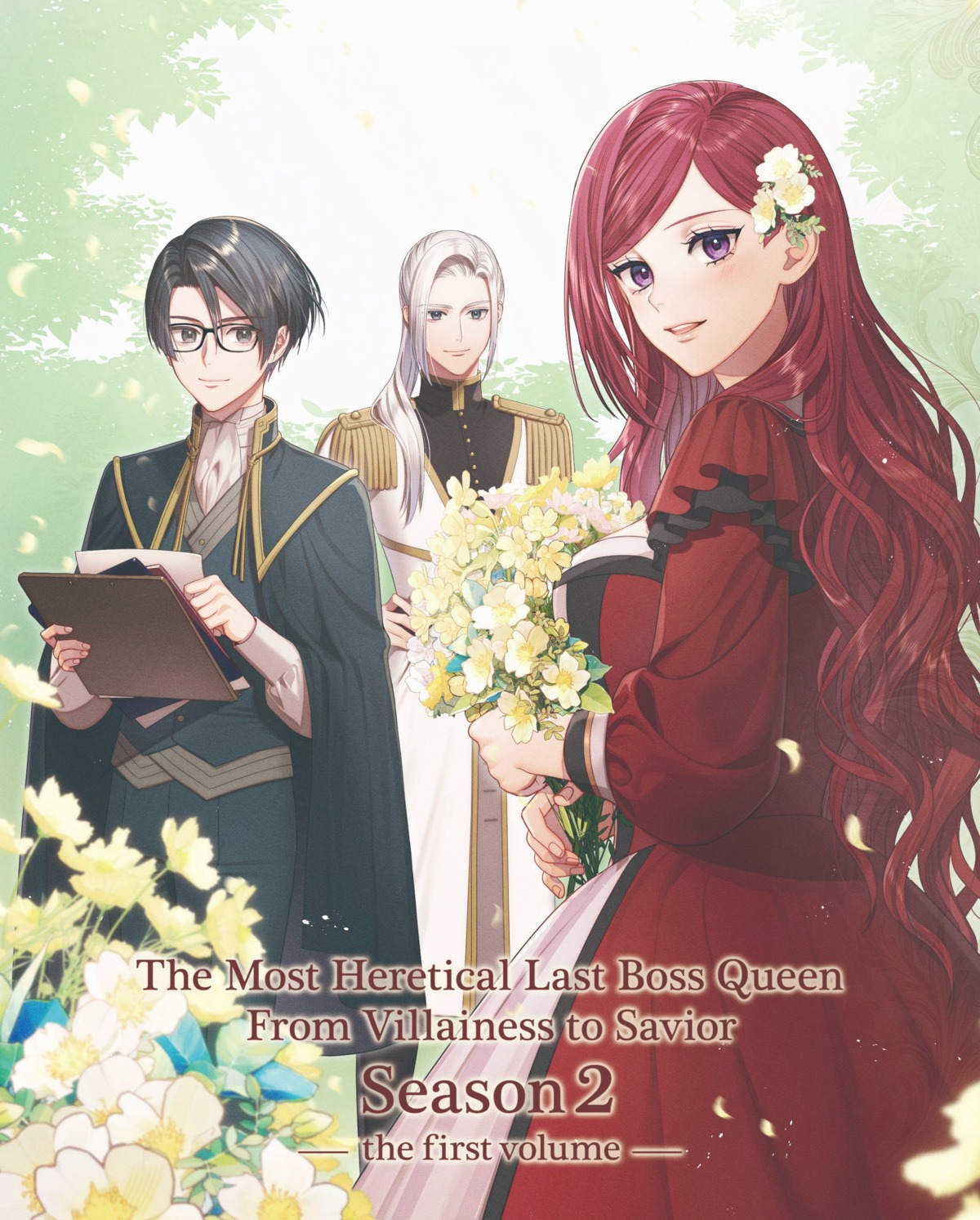 arthur_beresford, disc_cover, dress, higeki_no_genkyou_to_naru_saikyou_gedou_last_boss_joou_wa_tami_no_tame_ni_tsukushimasu., megane, pride_royal_ivy, stale_royal_ivy, suzunosuke, uniform
