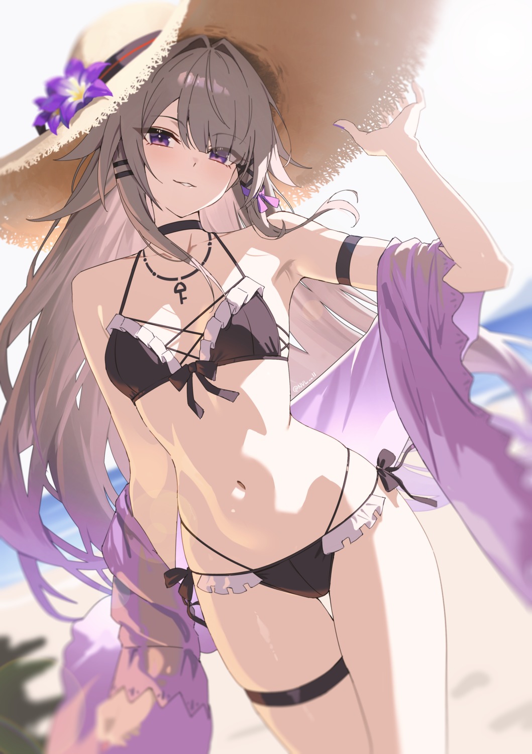 bikini, garter, herta, honkai:_star_rail, nvl, see_through, swimsuits