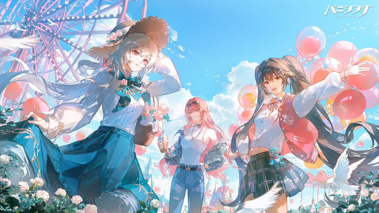 liv_(punishing:_gray_raven), lucia_(punishing:_gray_raven), megane, punishing:_gray_raven, seifuku, skirt_lift, tagme, torn_clothes