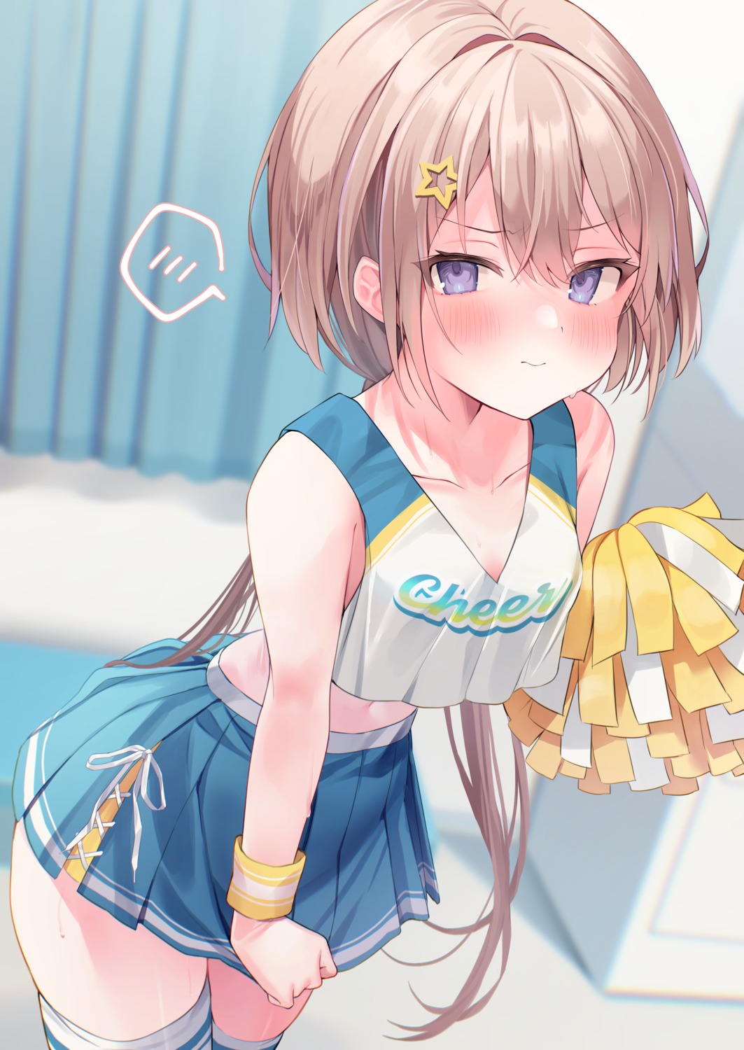 cheerleader, ebihara_beniko, thighhighs