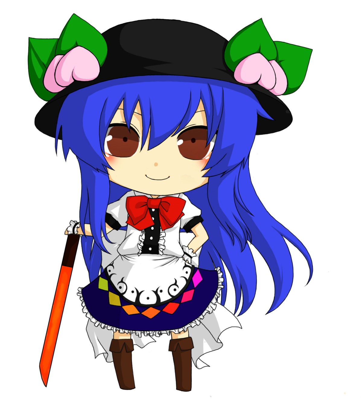 aisha, chibi, hinanawi_tenshi, touhou