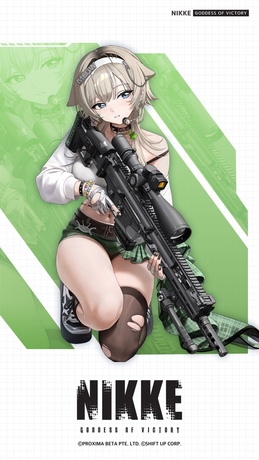 animal_ears, goddess_of_victory:_nikke, gun, prika, tagme, thighhighs, torn_clothes