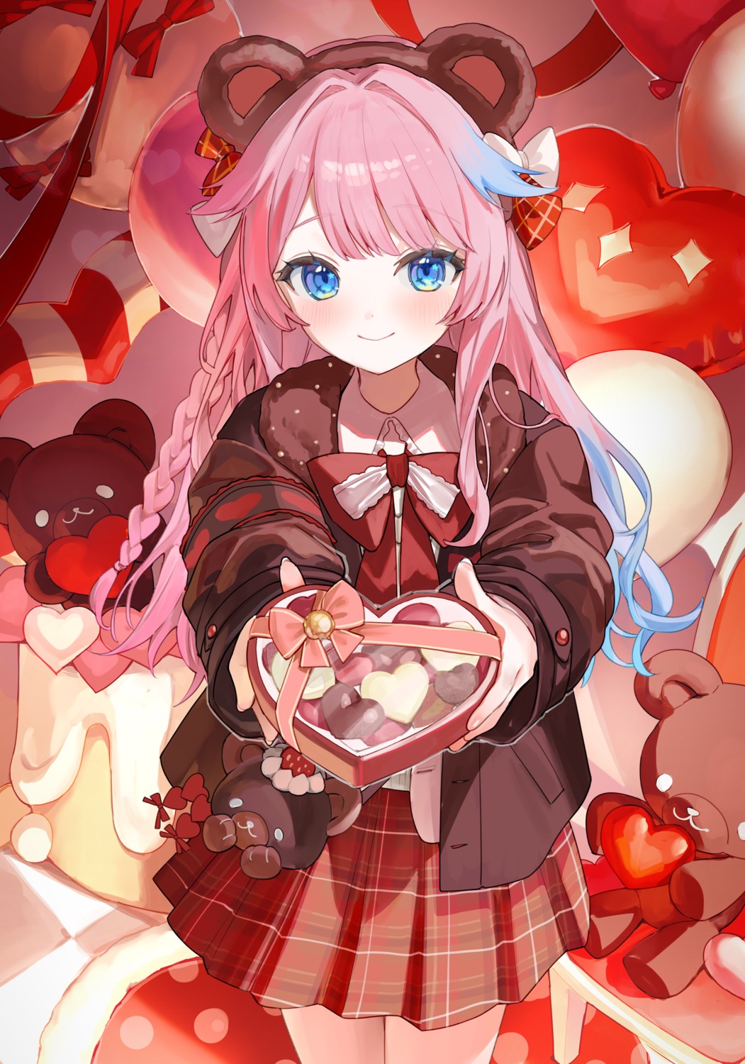 animal_ears, indie_virtual_youtuber, risa_yuzuki, roena, seifuku, valentine