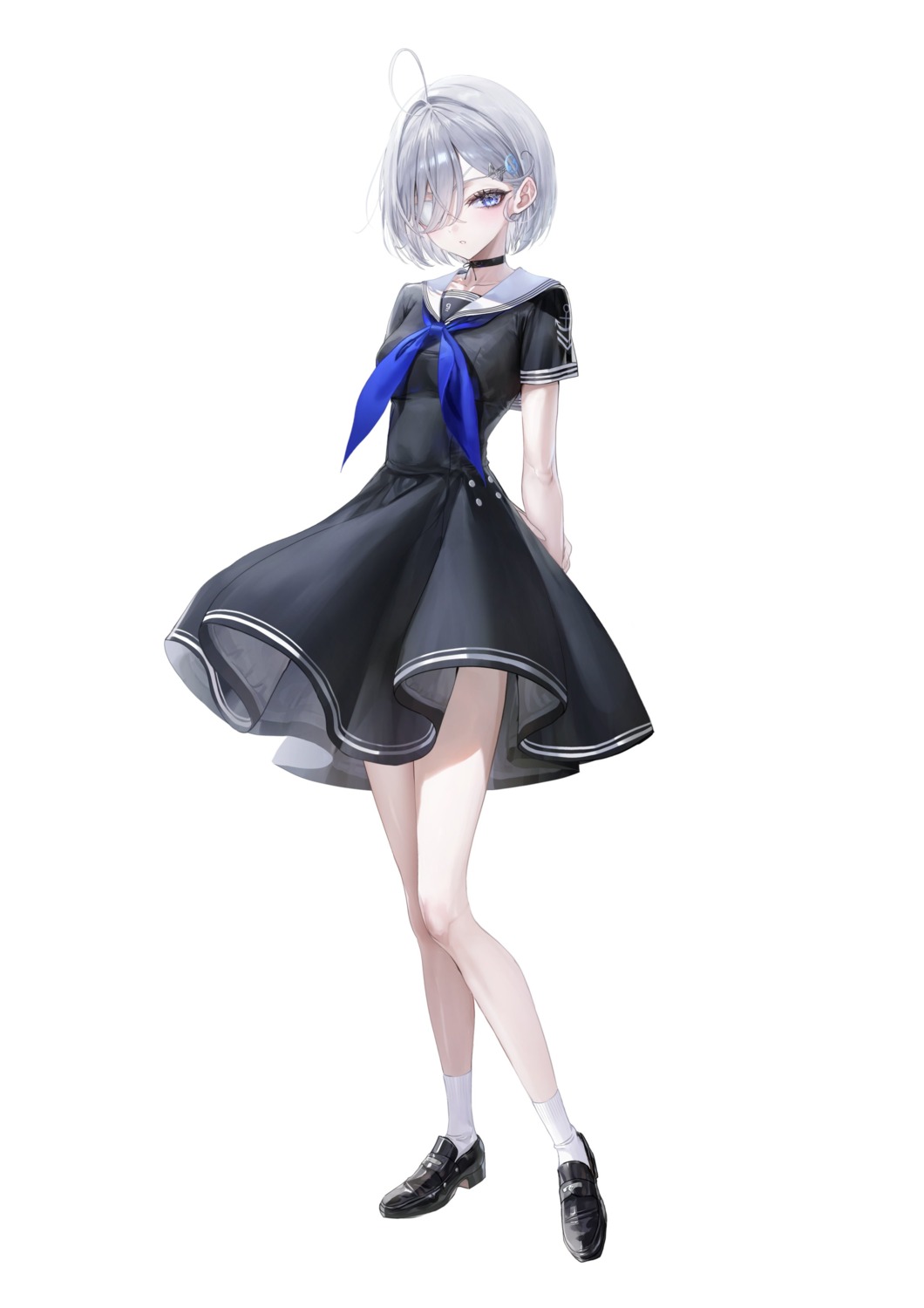 eyepatch, nekometaru, seifuku, shibou_yuugi_de_meshi_wo_kuu., skirt_lift, sorimachi_yuuki