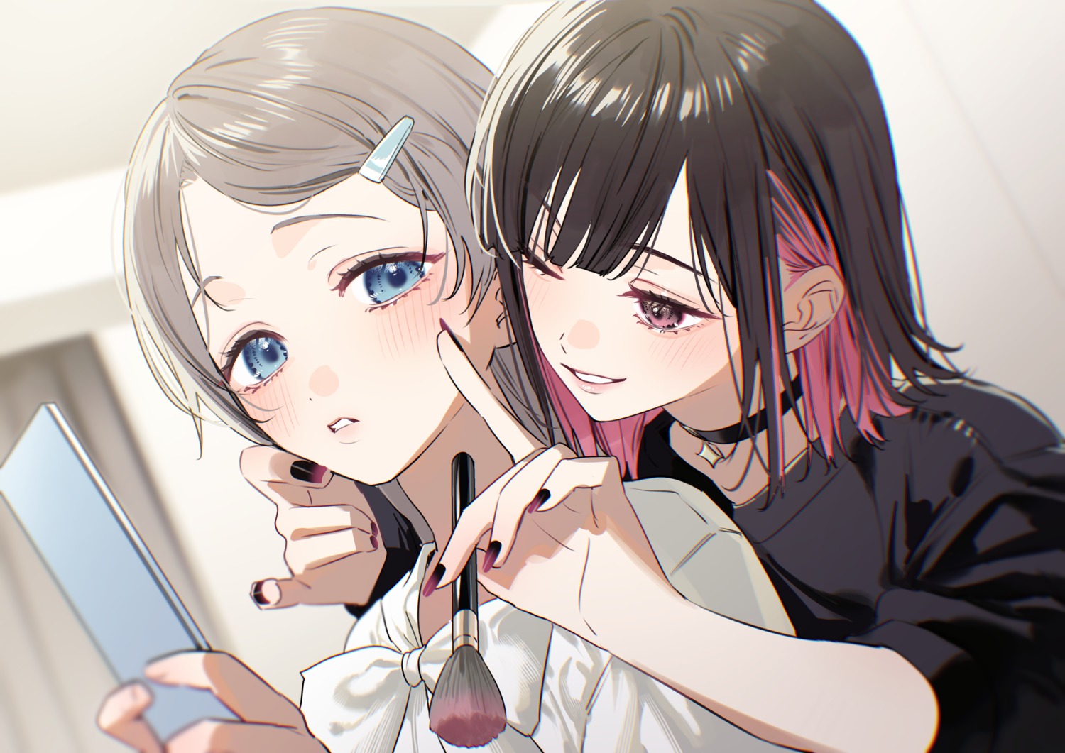 chigusa_minori, romance_story, saotome_shino_(shino_to_ren), shino_to_ren, shirayuki_ren, yuri