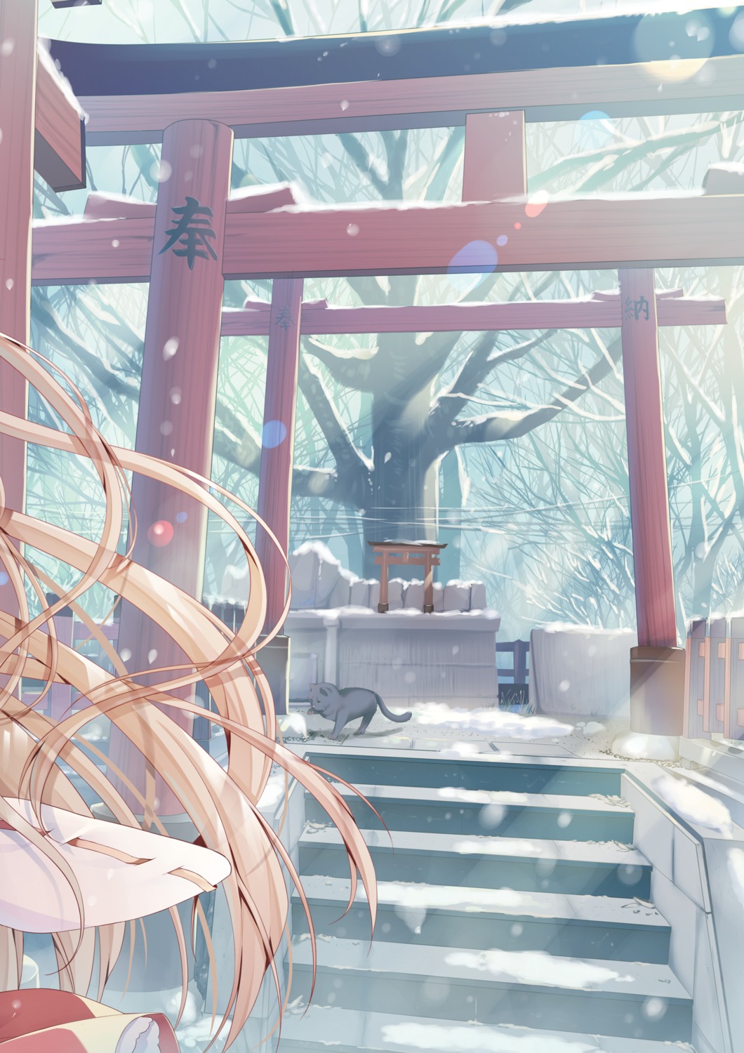 digital_version, maeda_shiori, miko, neko, twinbox, twinbox_(circle), twinbox_gakuen