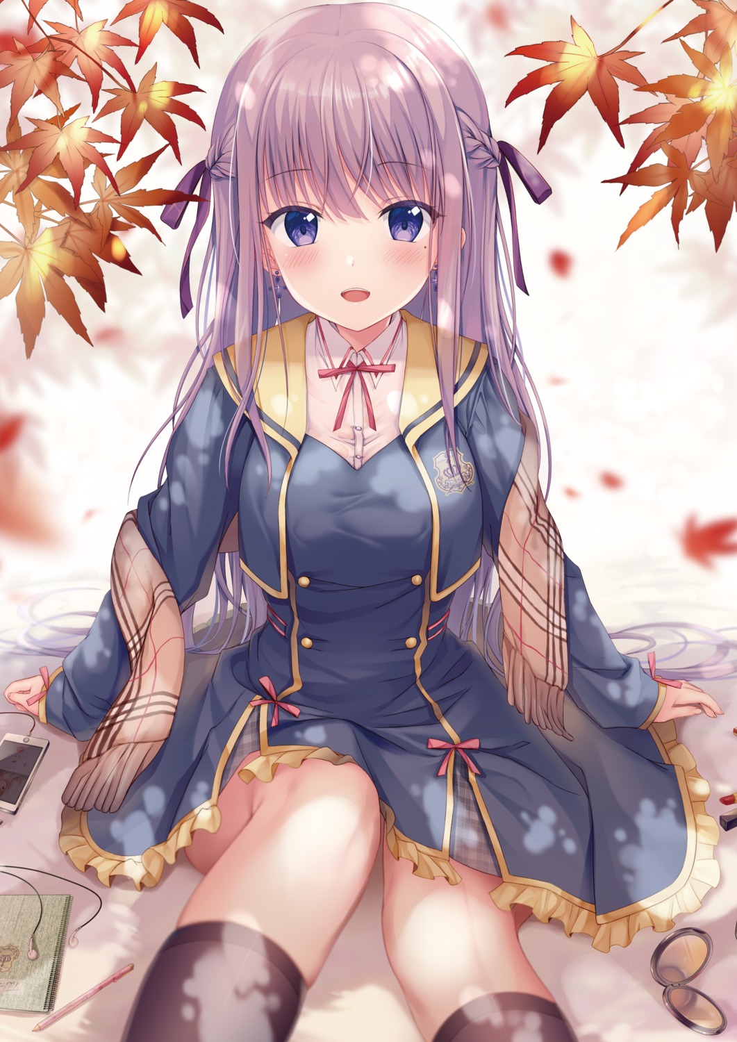 digital_version, hiiragi_asuka_(twinbox), seifuku, skirt_lift, twinbox, twinbox_(circle), twinbox_gakuen