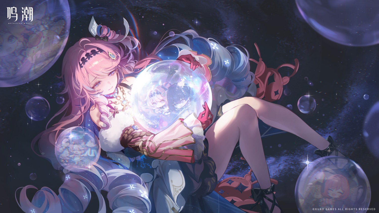 chibi, denia, heels, rover_(female), sigrika, skirt_lift, tagme, wuthering_waves