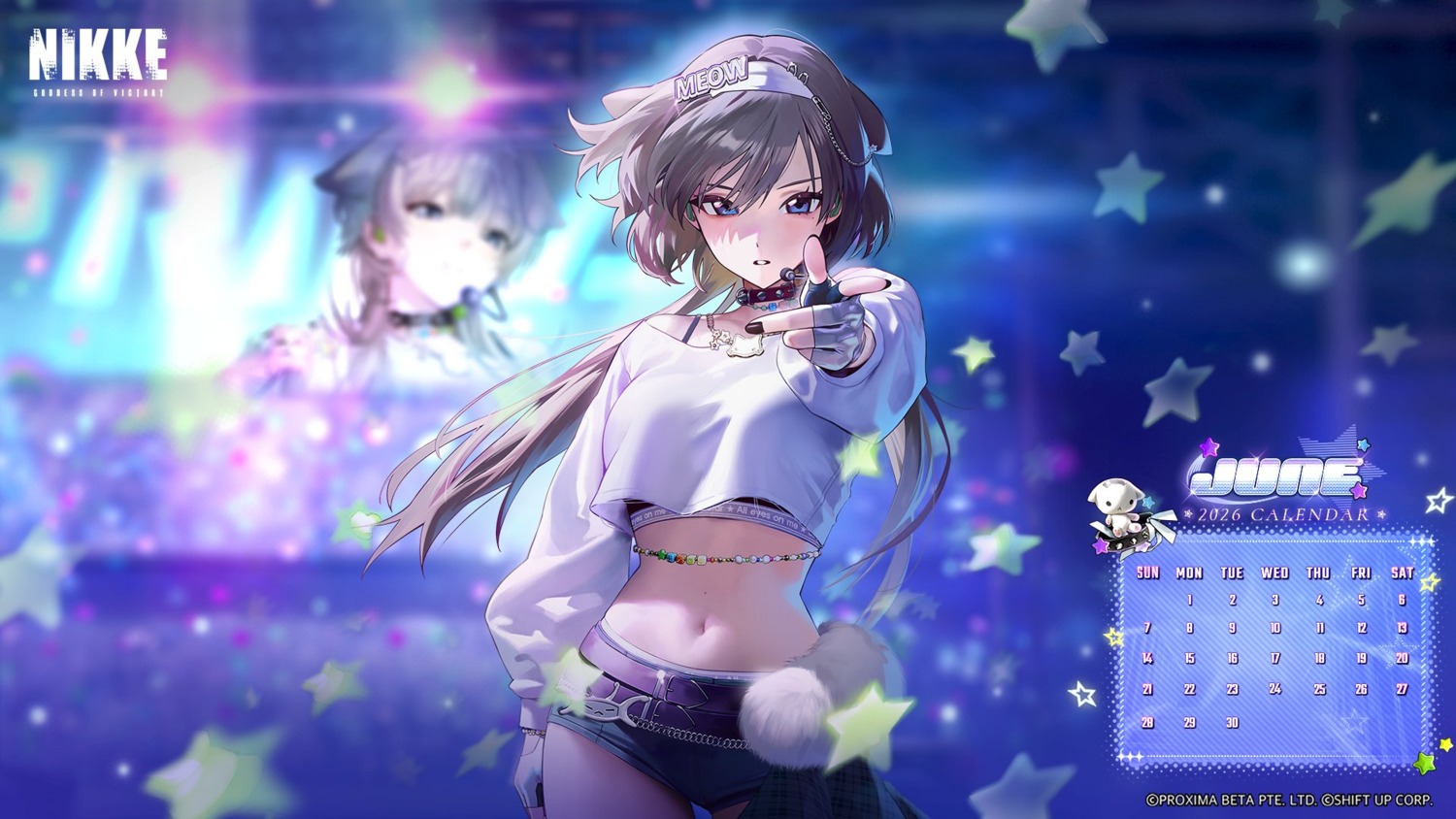 animal_ears, bra, calendar, goddess_of_victory:_nikke, jpeg_artifacts, pantsu, prika, tagme