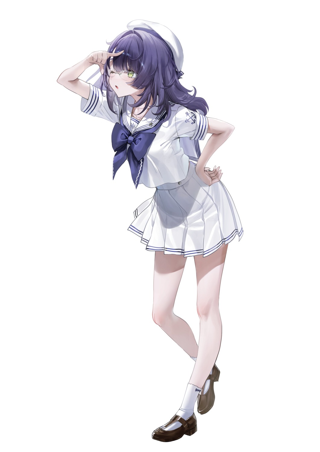 busutake_(shibou_yuugi), megane, nekometaru, seifuku, shibou_yuugi_de_meshi_wo_kuu.