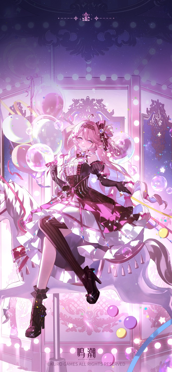 denia, dress, heels, lolita_fashion, skirt_lift, tagme, wuthering_waves