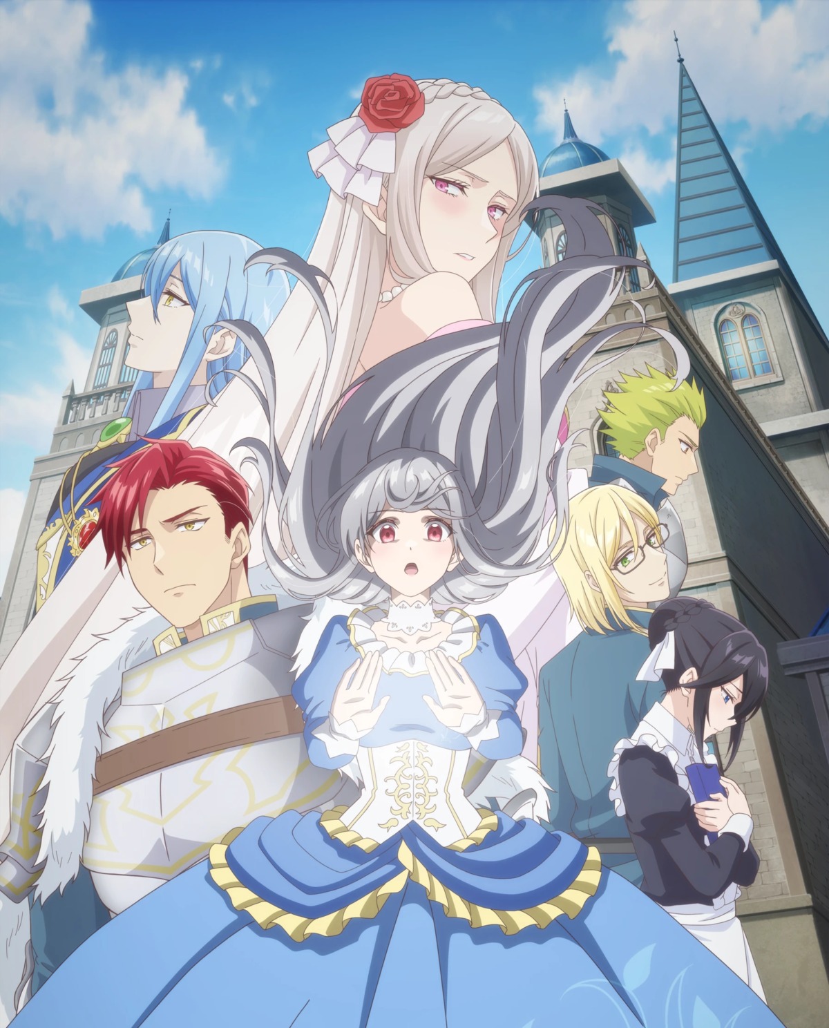 armor, carolina_ruby_martinez, dress, edward_ruby_martinez, flora_sanchez, gilbert_ruby_martinez, maid, marissa_kissinger, megane, mujikaku_seijo_wa_kyou_mo_muishiki_ni_chikara_wo_tare_nagasu, no_bra, owen_klein, tagme, theodore_garcia