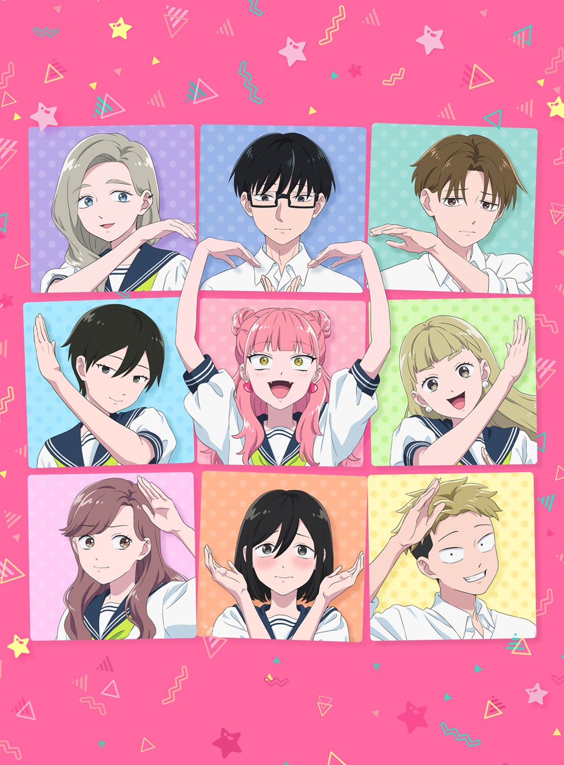 azuma_shino, honda_rikako, megane, nishi_natsumi, satou_aoi, seifuku, seihantai_na_kimi_to_boku, suzuki_miyu