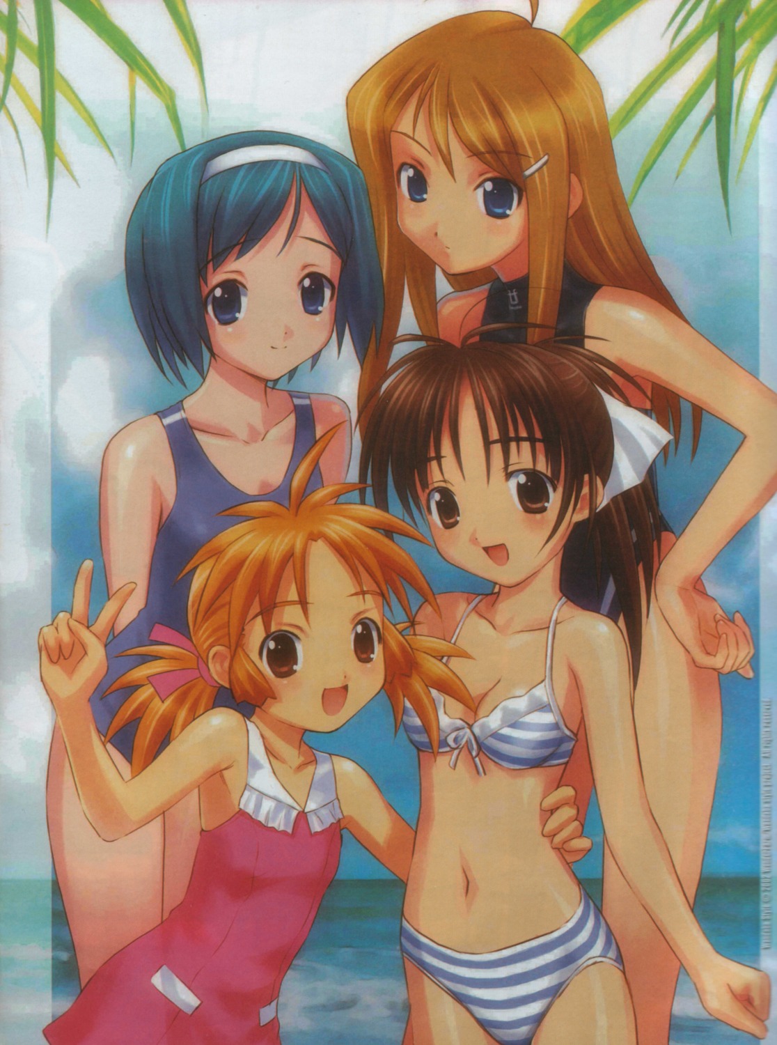 ayame_akimo, bikini, fuyude_yuri, goto-p, haruno_sakura_(wandaba_style), natsuwa_himawari, swimsuits, wandaba_style