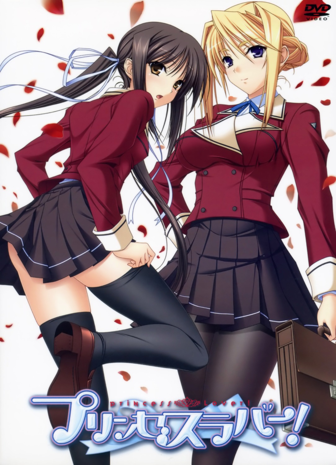 disc_cover, komori_kei, pantyhose, princess_lover!, seifuku, seika_houjouin, sylvia_van_hossen, thighhighs