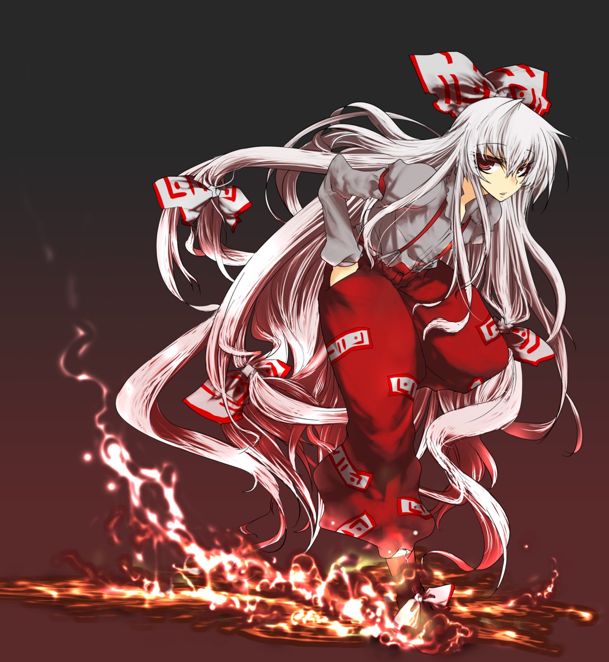 ahou_miya, fujiwara_no_mokou, touhou