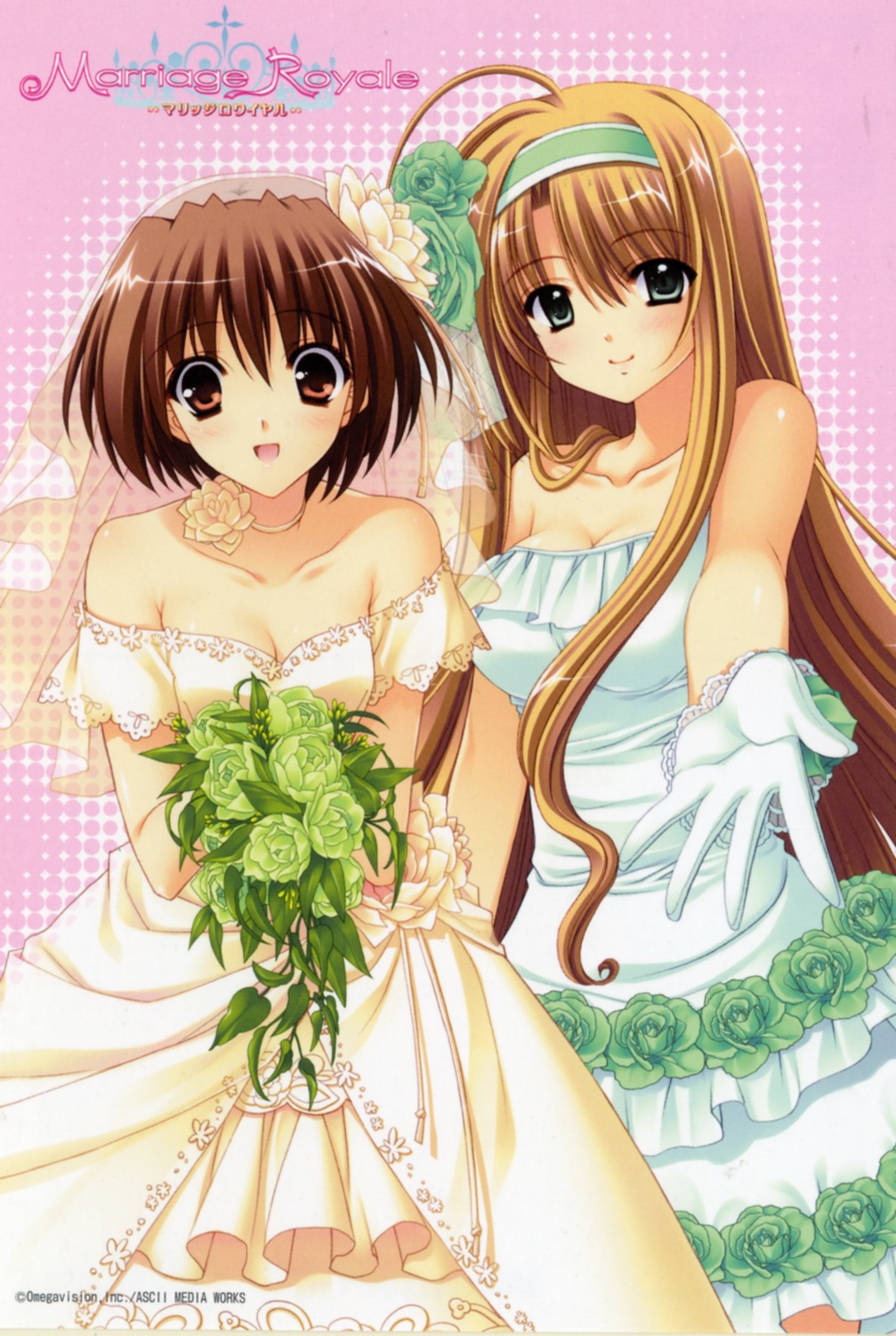bleed_through, card, cleavage, daiba_minato, dress, marriage_royale, nishimata_aoi, suzuhira_hiro