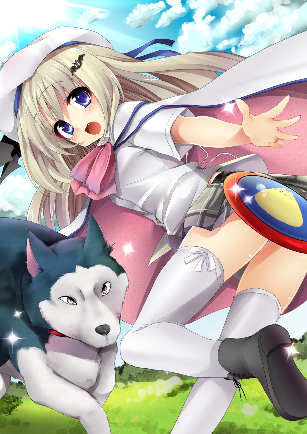 little_busters!, masayu, noumi_kudryavka, thighhighs