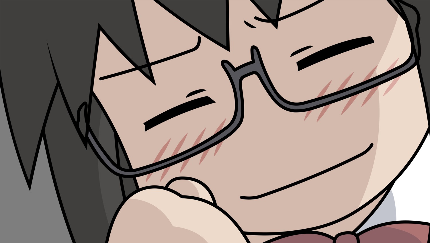 megane, murasame_sumika, sasameki_koto, transparent_png, vector_trace