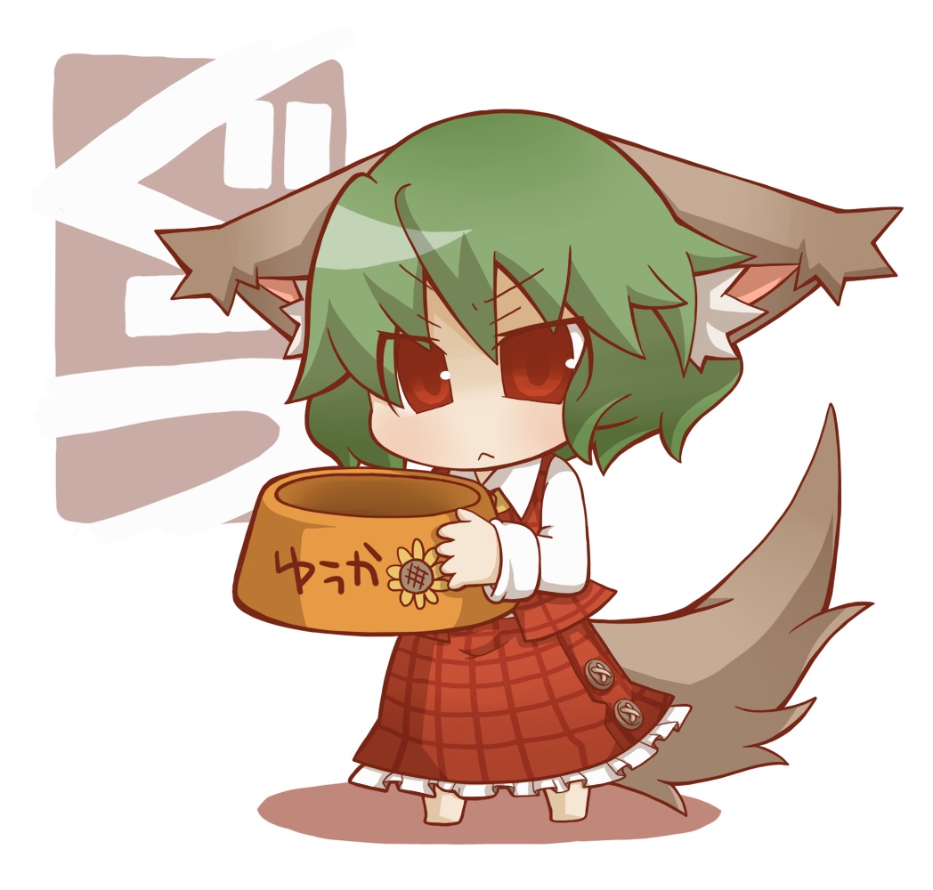 animal_ears, chibi, gurageida, kazami_yuuka, tail, touhou