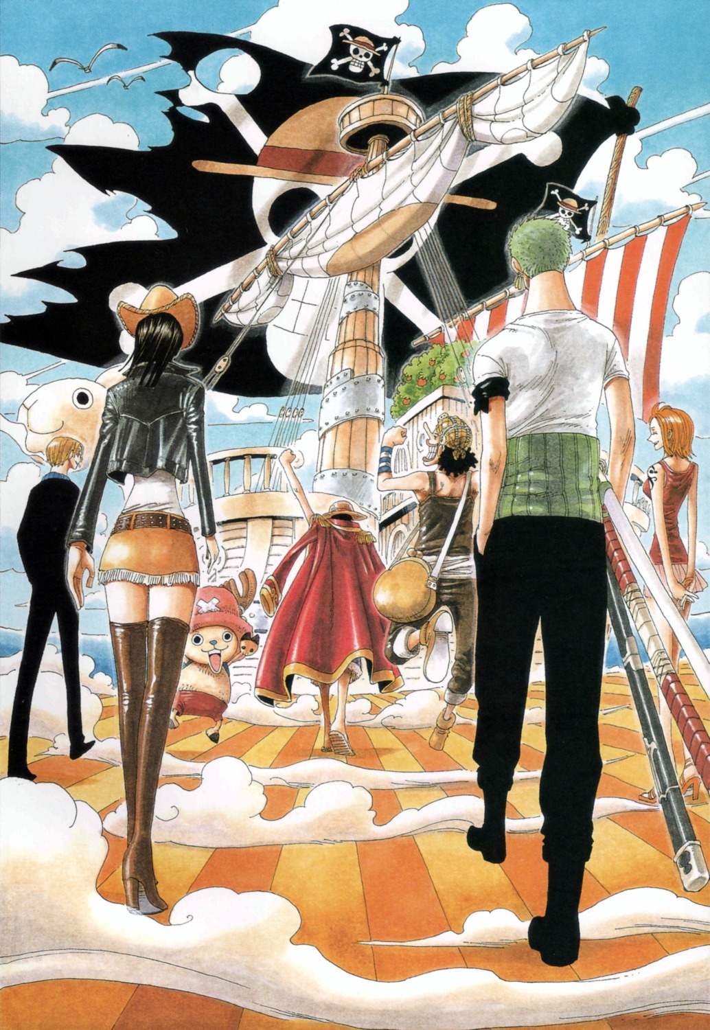 monkey_d_luffy, nami, nico_robin, oda_eiichirou, one_piece, roronoa_zoro, tony_tony_chopper, usopp