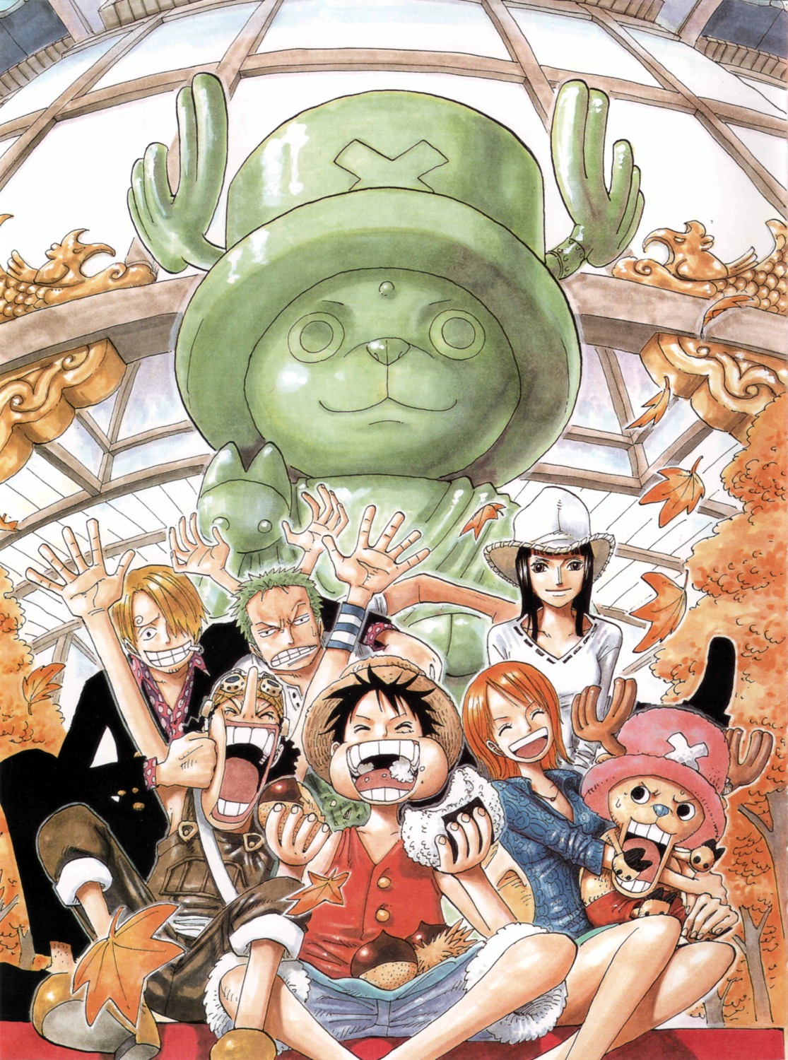 monkey_d_luffy, nami, nico_robin, oda_eiichirou, one_piece, roronoa_zoro, tony_tony_chopper, usopp