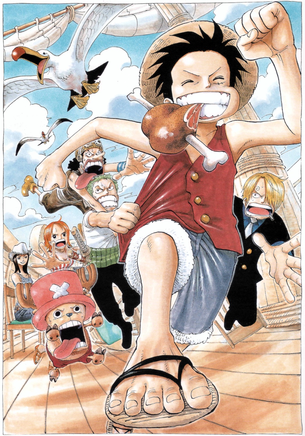 monkey_d_luffy, nami, nico_robin, oda_eiichirou, one_piece, roronoa_zoro, tony_tony_chopper, usopp