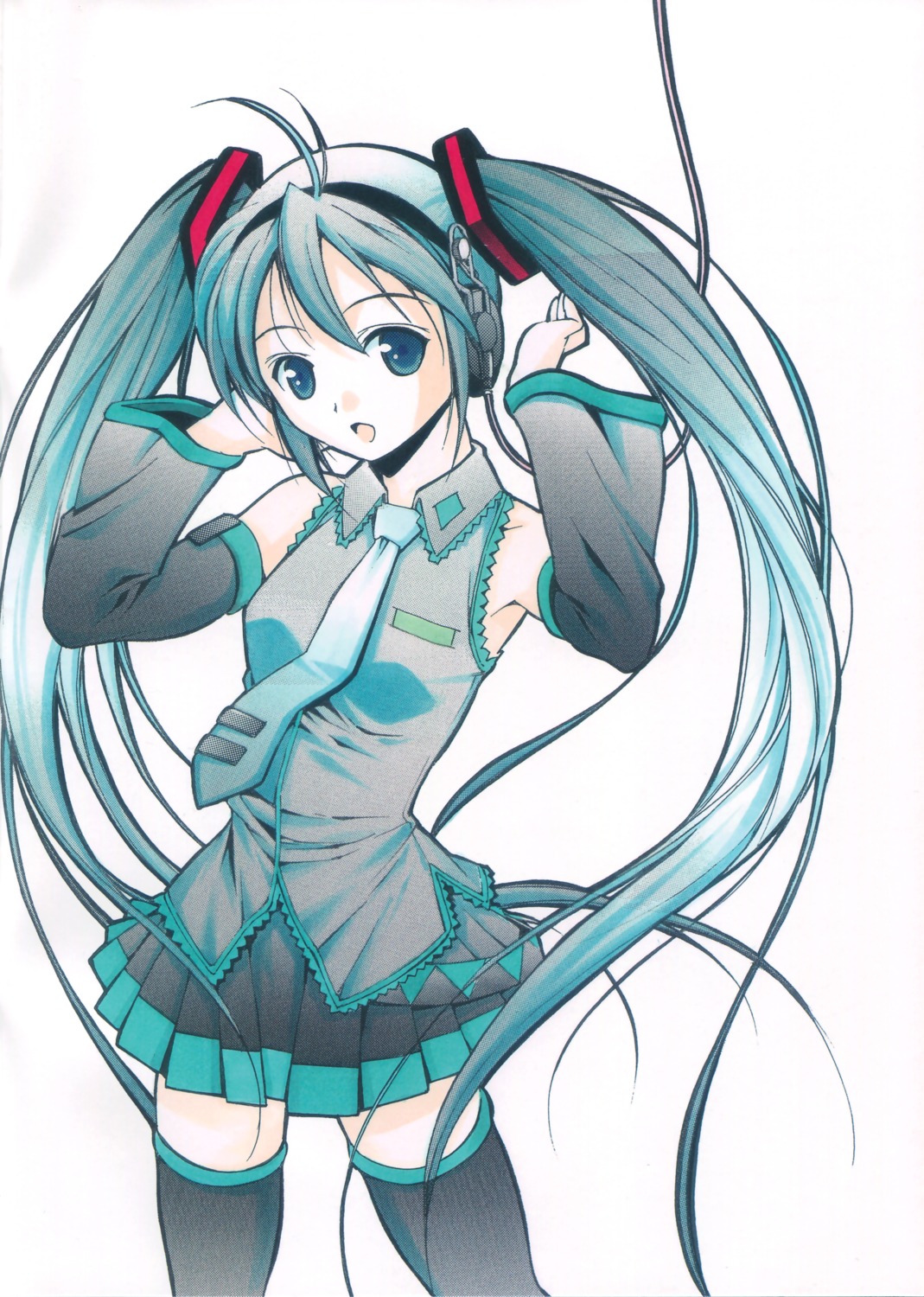hatsune_miku, komiya_toshimasa, moonsorrow, thighhighs, vocaloid