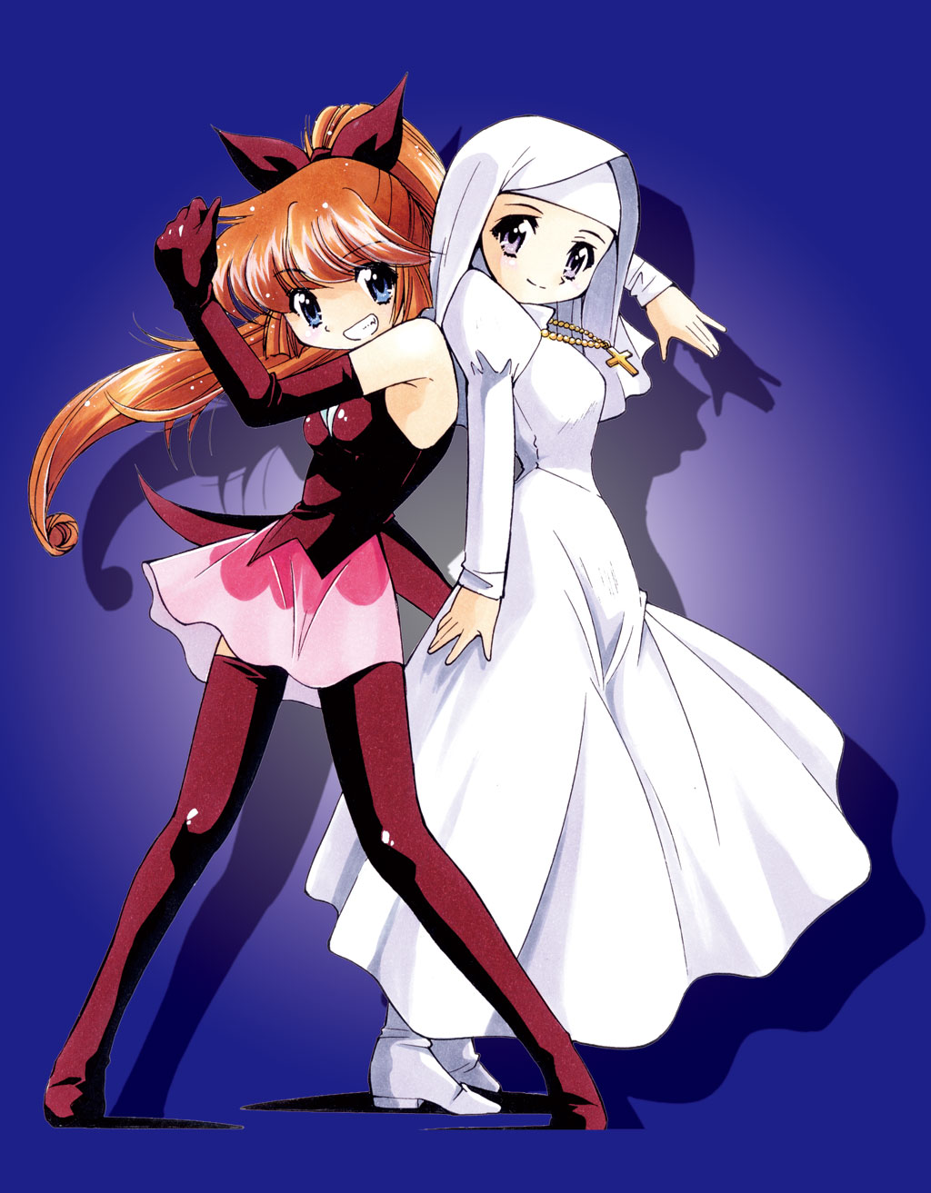 haneoka_meimi, inoue_yoshihisa, kaitou_saint_tail, mimori_seira, nun, parody