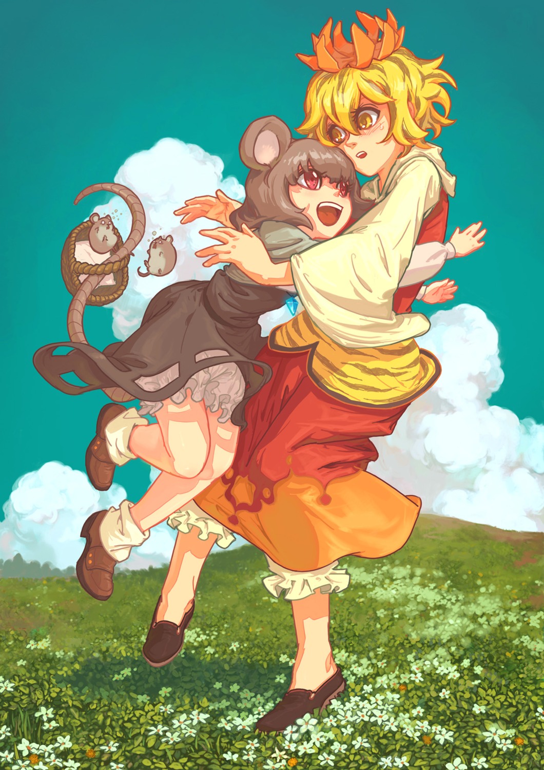 momiji, nazrin, toramaru_shou, touhou