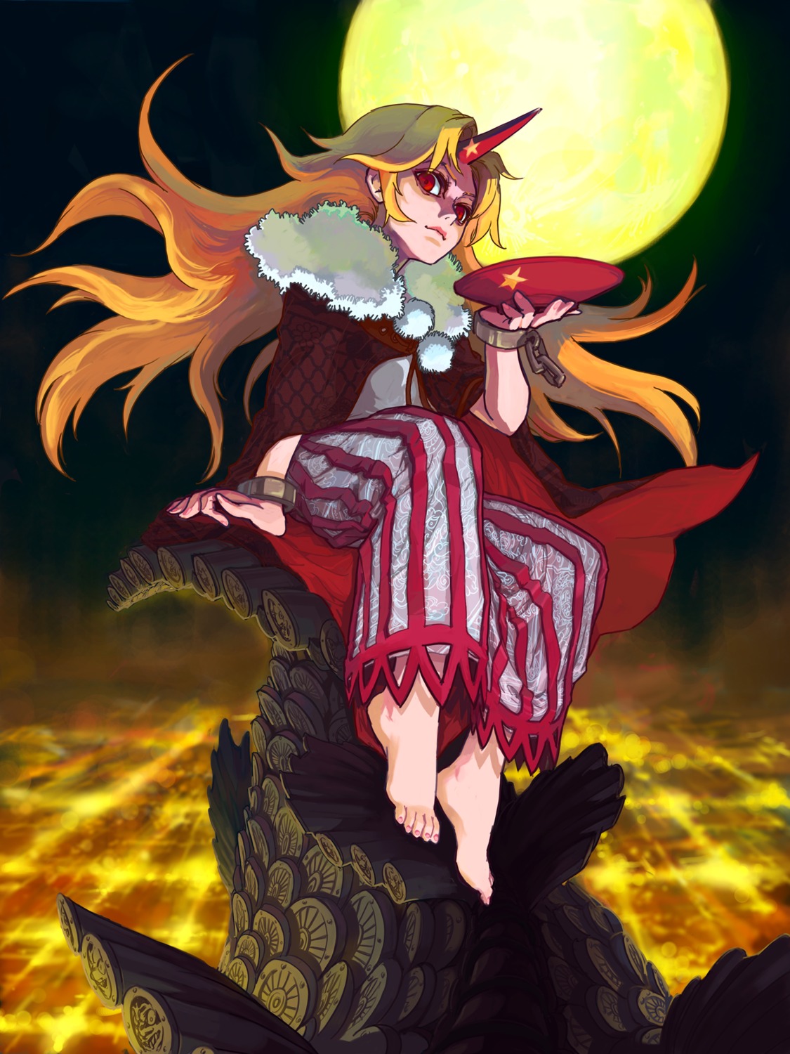 hoshiguma_yuugi, momiji, touhou