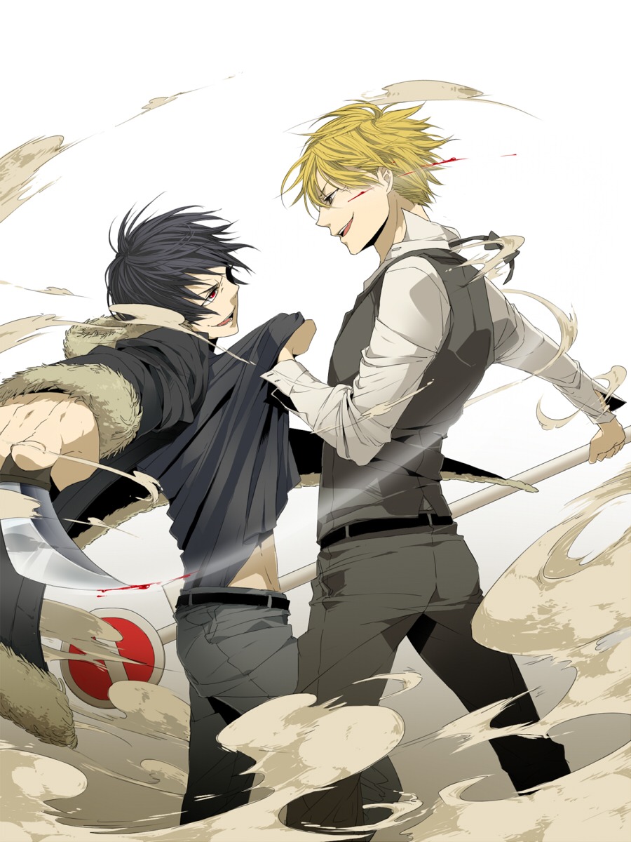 blood, chikage_(artist), durarara!!, heiwajima_shizuo, male, orihara_izaya