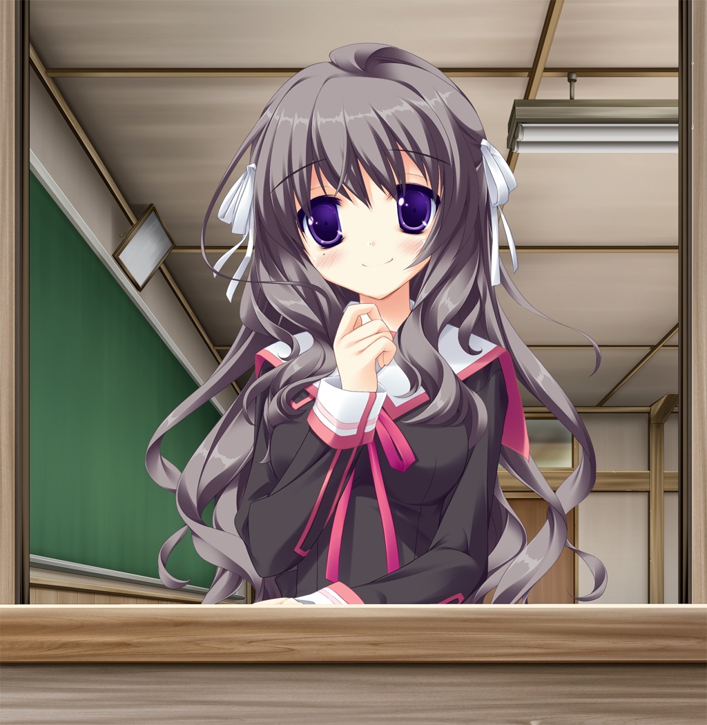 game_cg, koiiro_soramoyou, lucie, seifuku, utsumi_shizuna