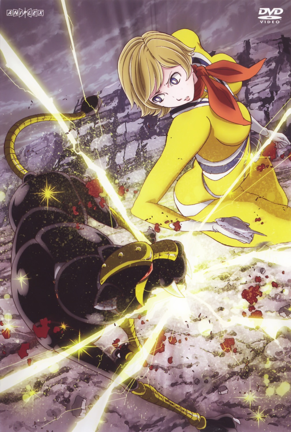 009-1, bodysuit, disc_cover, gun, konno_naoyuki, mecha, mylene_hoffman
