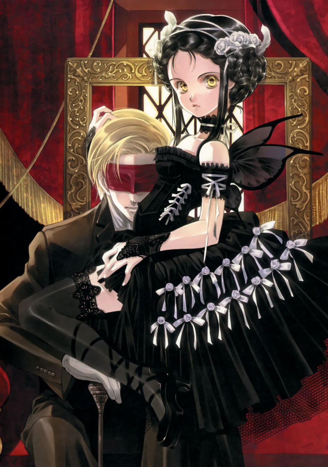 dress, gothic_lolita, lolita_fashion, shiina_yuu, thighhighs