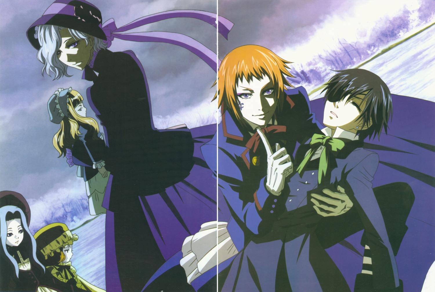 ciel_phantomhive, crease, dress, drossel_keinz, fixme, kuroshitsuji, sebastian_michaelis, wings