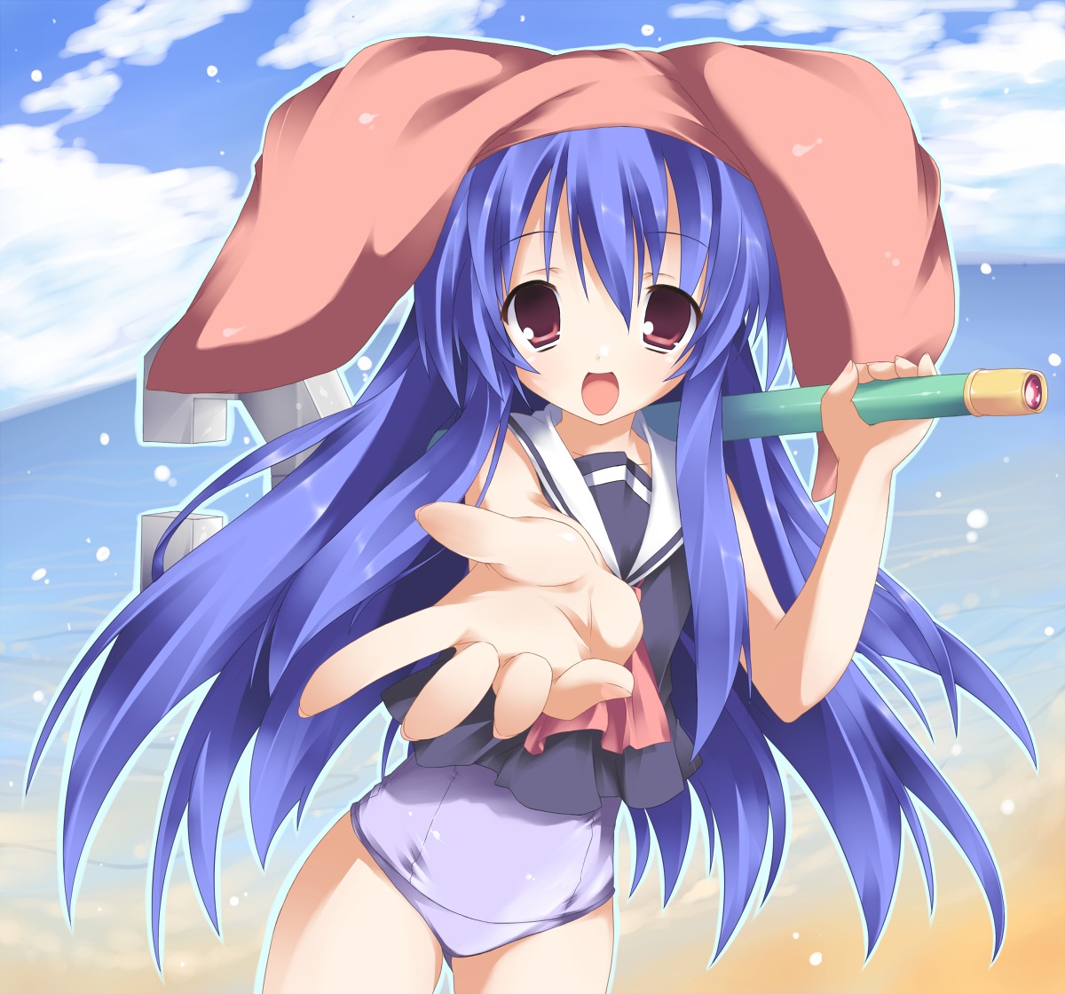 dekarunanshi_mohoro_byoudouin_gachiko, seifuku, swimsuits, takeshi_shinobu